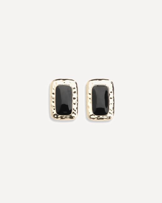 Self-Portrait White Mottled Earrings