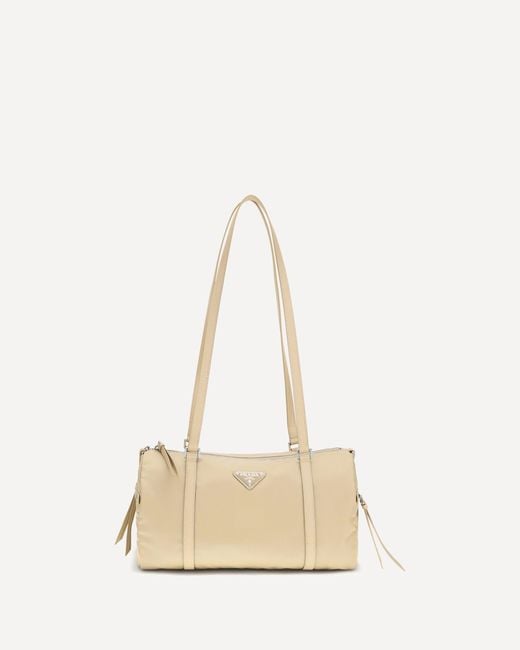 Borsa A Spalla Large di Prada in Natural