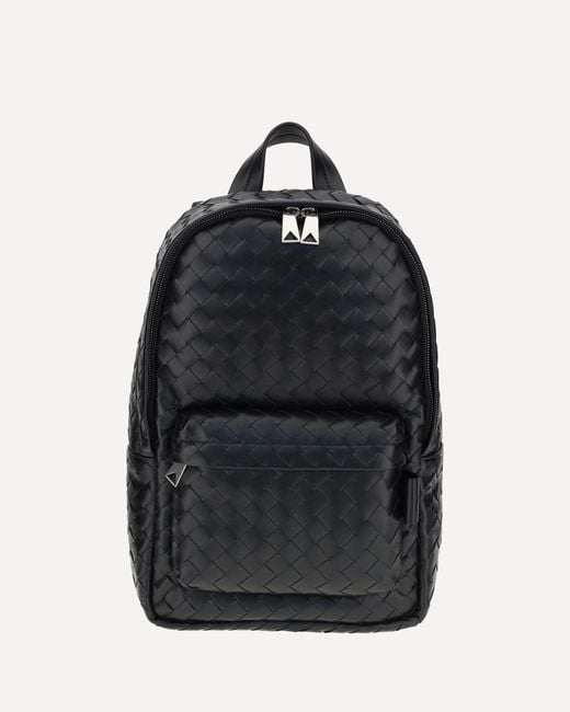 Zaino Intrecciato di Bottega Veneta in Black da Uomo