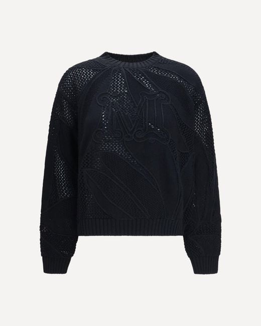Max Mara Blue Crewneck Sweater