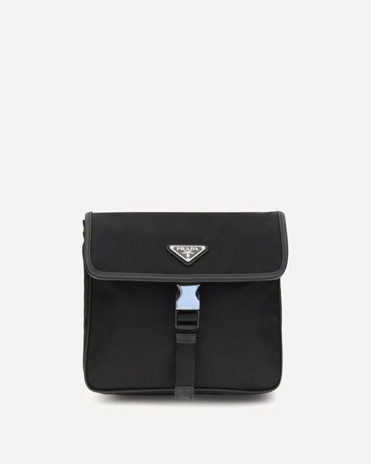 Prada Black Re-Nylon And Saffiano Shoulder Bag for men