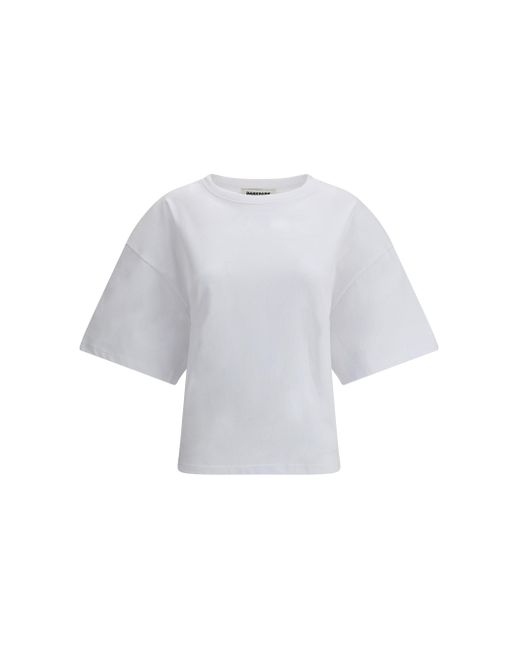 T-Shirt Doyle Con Drappeggio di DARKPARK in White