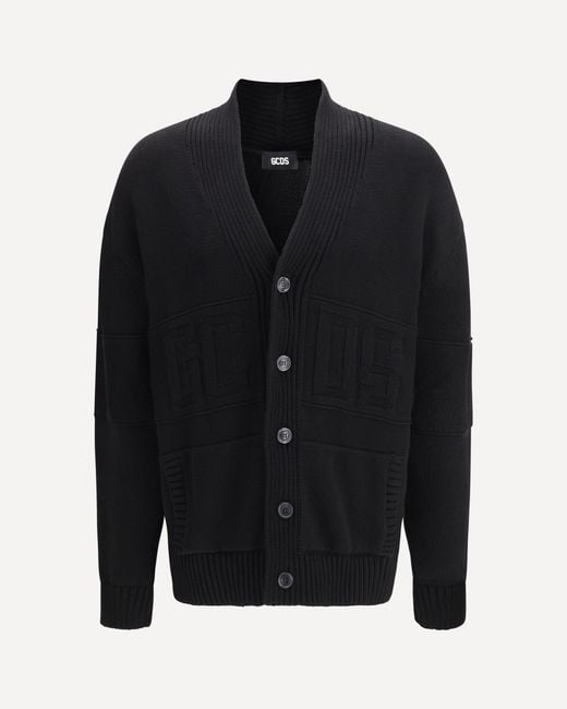 Gcds Blue Knit Cardigan for men
