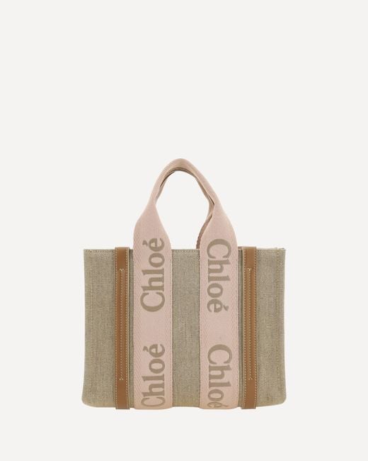 Borsa A Mano Woody di Chloé in Natural