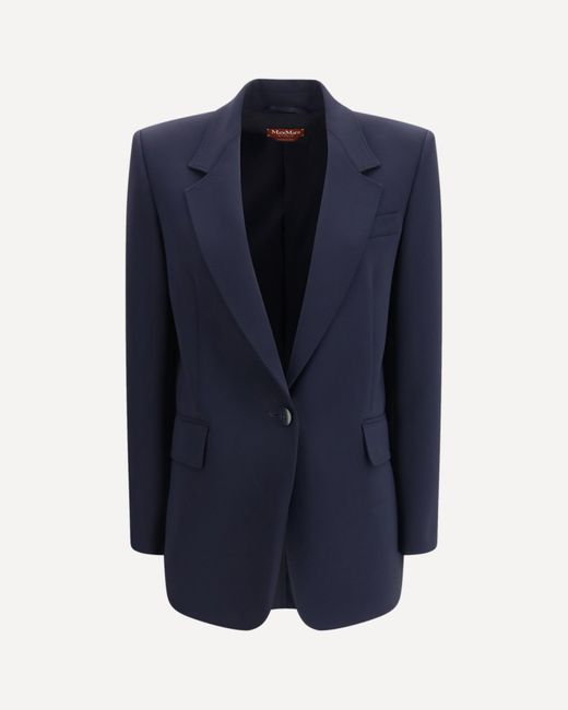 Max Mara Blue Bosco Blazer
