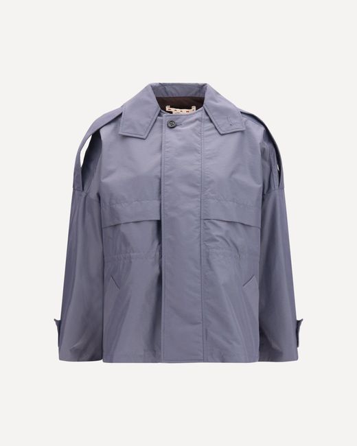 Marni Blue Nylon Jacket