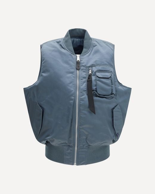 Alpha Industries Blue Ma-1 Base Vest for men