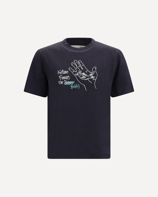 Barbour Blue Fortune T-Shirt X Paul Smith for men