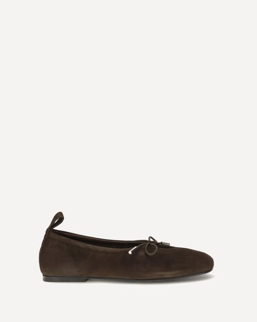 Alohas Black Rosalind Leather Ballerinas