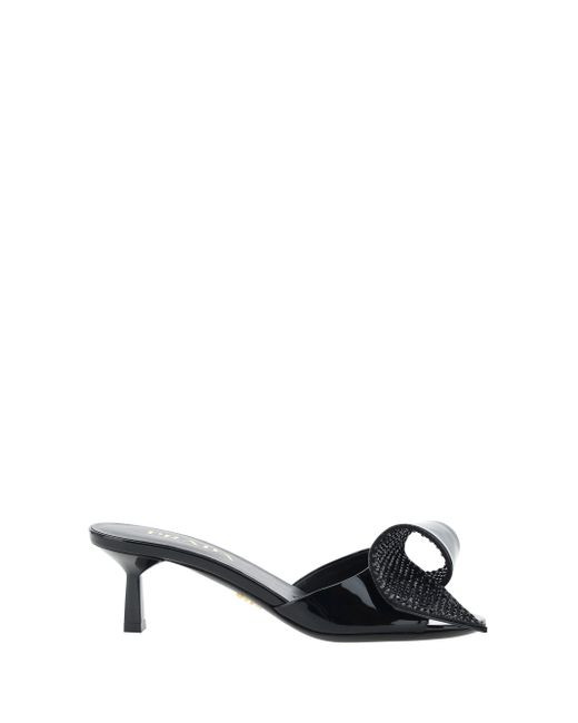 Prada Bow Sandals in Black Lyst