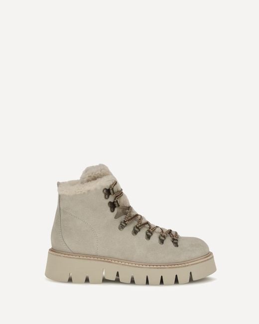 Pedro Garcia Natural Salama Lace-Up Ankle Boots