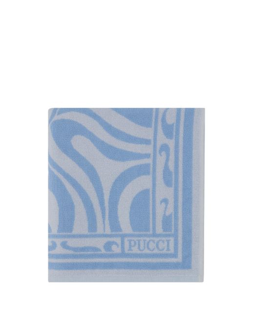 Emilio Pucci Blue Beach Towel