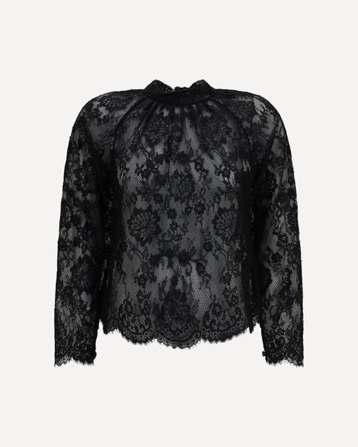Self-Portrait Black Lace Blouse