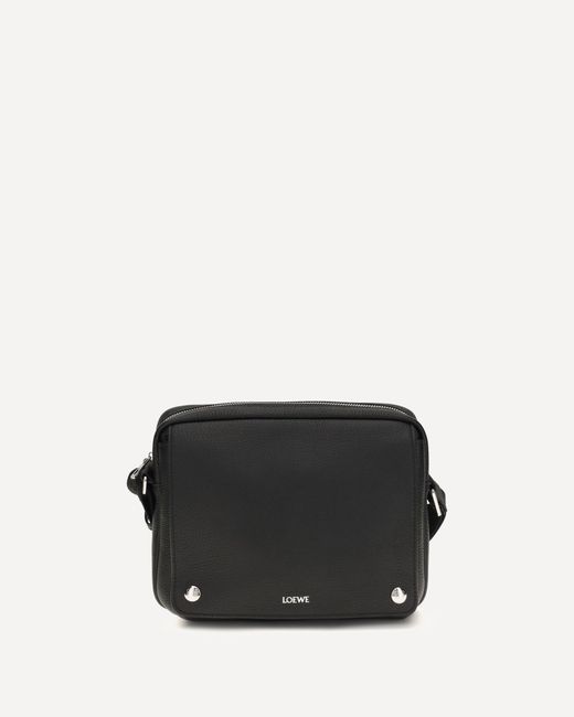 Loewe Black Pebble Messenger Medium Bag for men