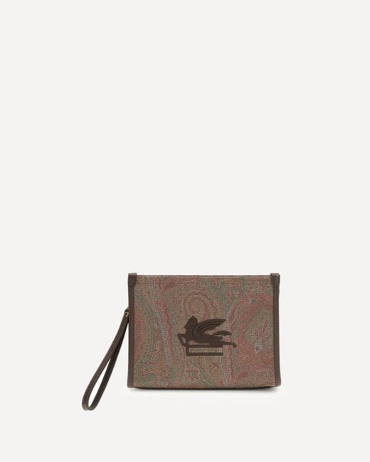 Etro Brown Medium Pouch