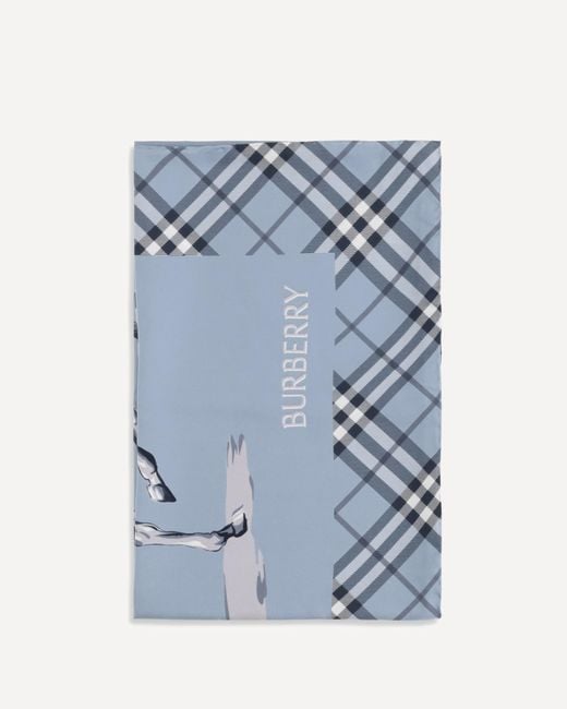 Burberry Blue Archive Knight Scarf for men