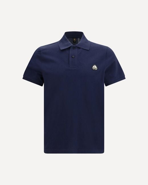 Moose Knuckles Blue Everett Polo for men