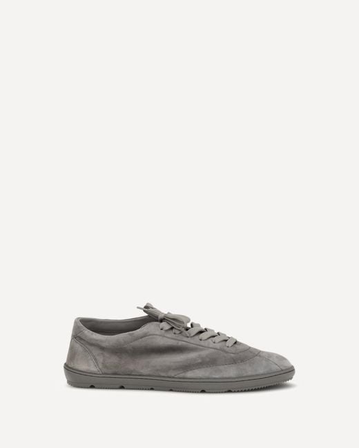 Brunello Cucinelli White Suede Sneakers for men