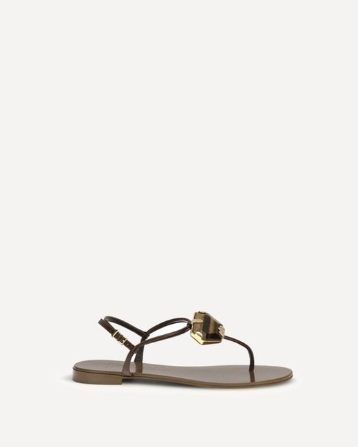 Giuseppe Zanotti Natural Pia Muse Sandals