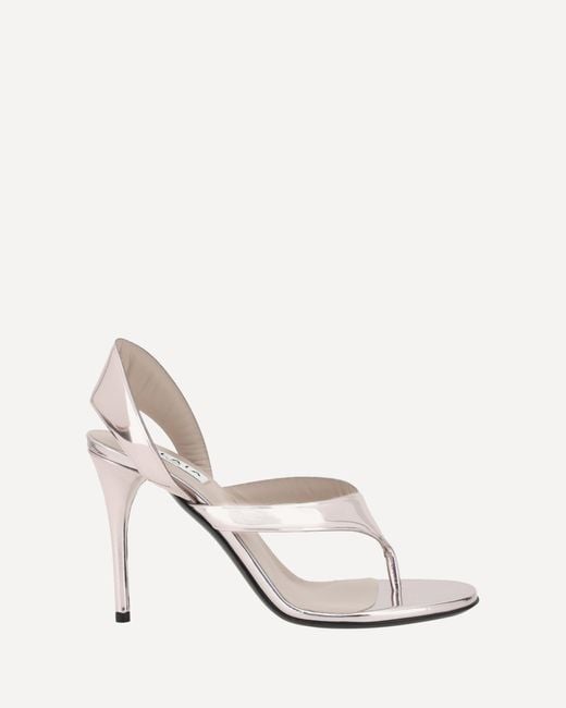 Alaïa White Flip-Flop Sandals
