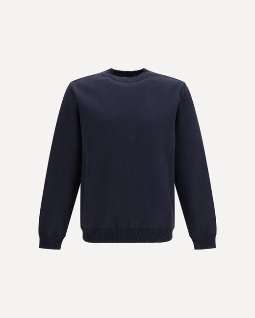 Loro Piana Blue Whitney Crew Neck Sweatshirt for men