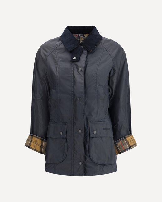Barbour Blue Breadnell Waxed Jacket