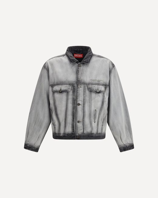 DIESEL Gray D-Denver Denim Jacket for men