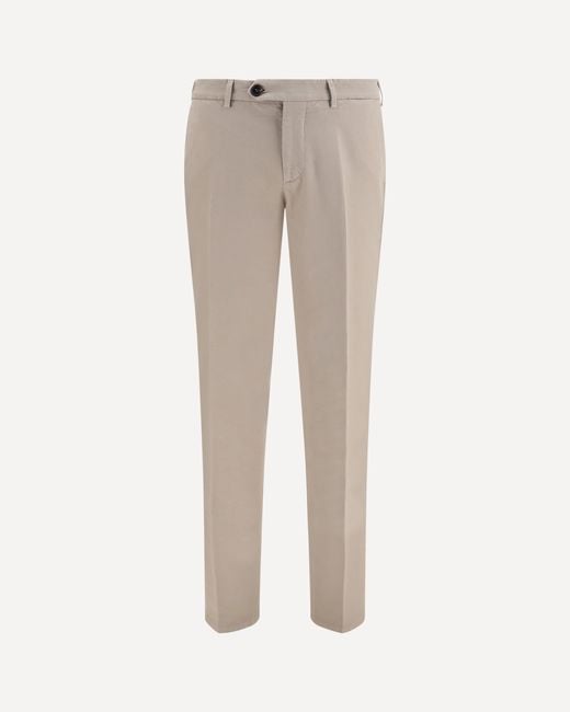 Brunello Cucinelli Natural Dyed Cotton Pants for men