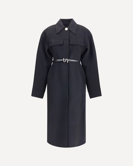 Max Mara Blue Olio Long Coat