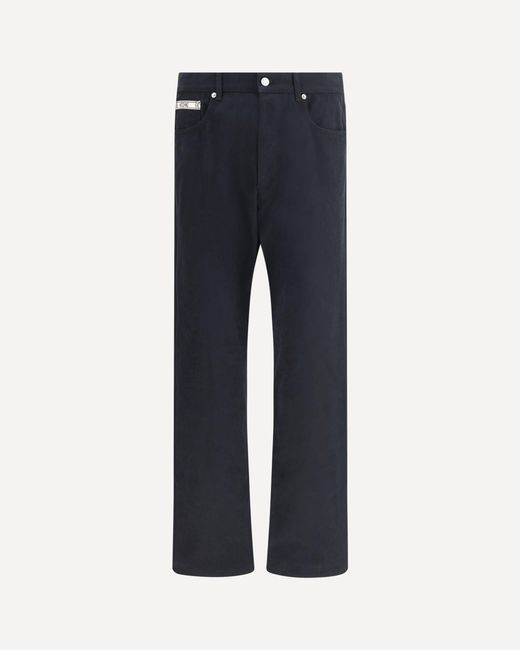 Moschino Blue Cotton Pants for men