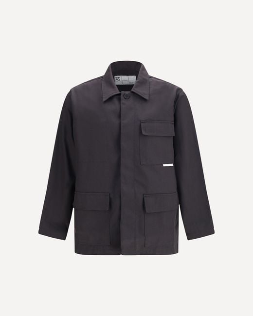 GR10K Blue Jacket With A Classic Collar for men