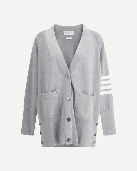 Thom Browne Gray Oversized Cardigan