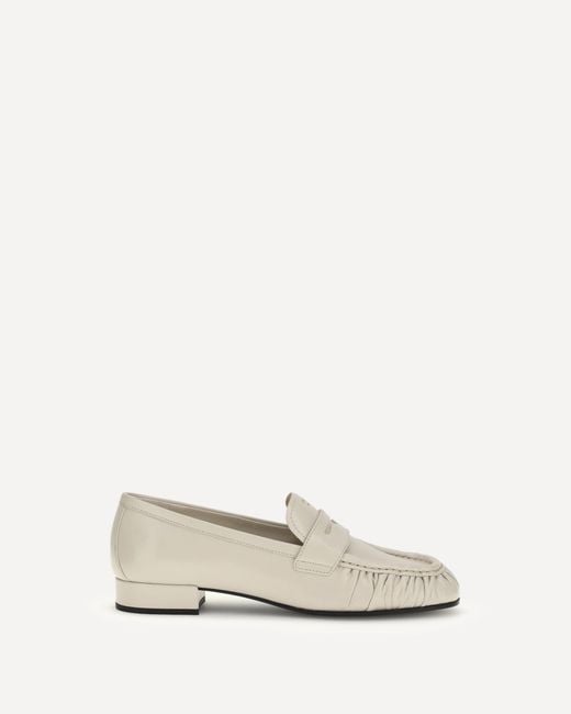 Prada Natural Leather Loafers