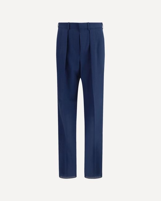 Tom Ford Blue Pleated Pants for men