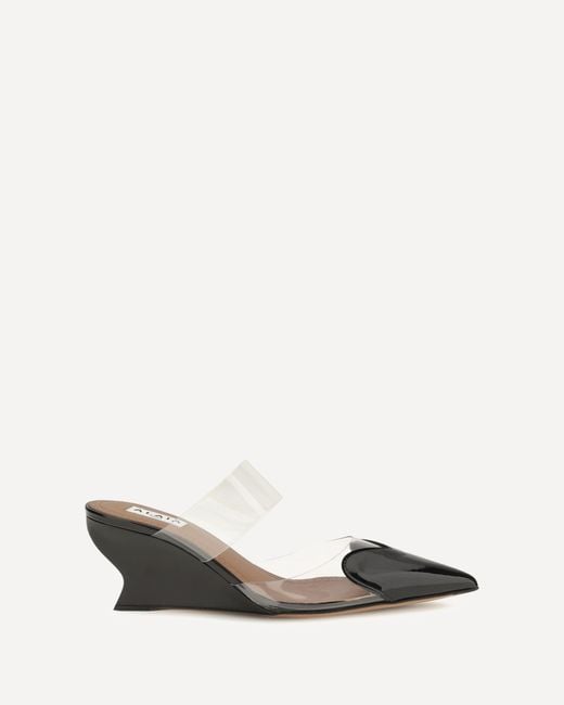 Alaïa Black Le Coeur Patent Leather Mules