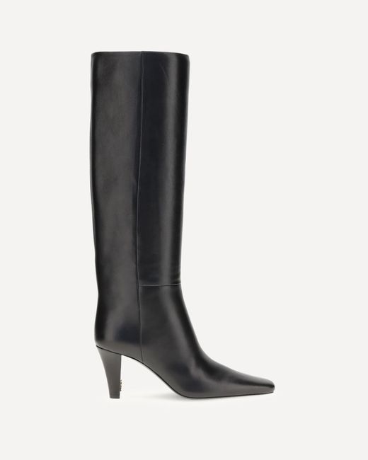 Saint Laurent Black High Leather Boots