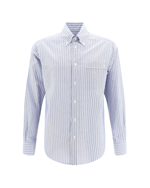Valentino Blue Striped Shirt for men