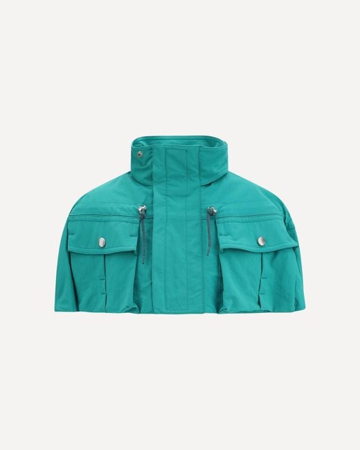 Prada Green Nylon Cape for men