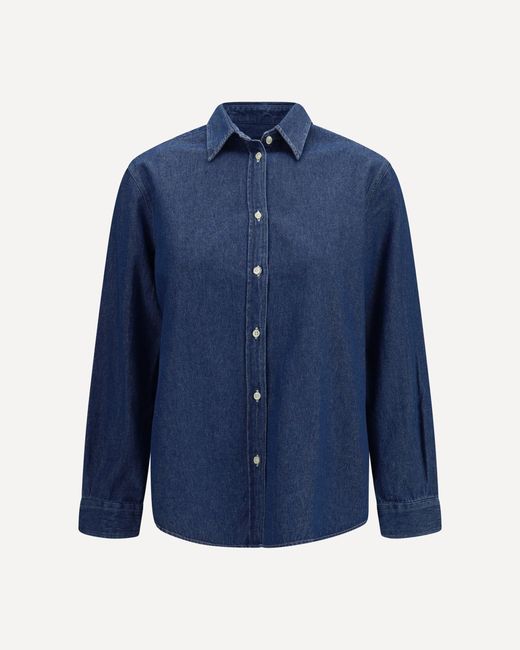 Deperlu Blue Cotton Shirt