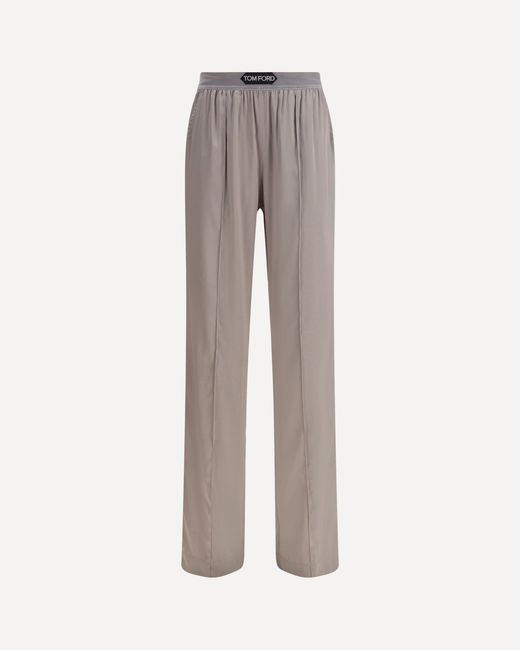 Tom Ford Gray Silk Pants
