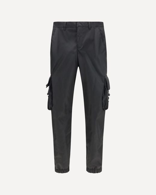 Prada Blue Re-Nylon Cargo Pants for men