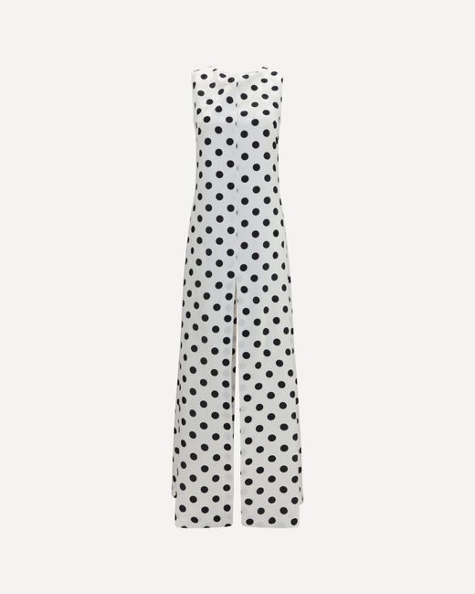 Sa Su Phi White Sleeveless Maxi Dress With Back Bow