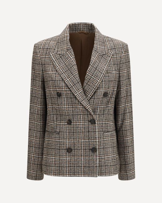 Brunello Cucinelli Brown Double-Breasted Jacket