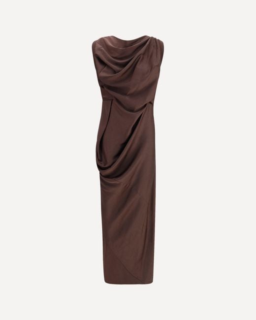 Vivienne Westwood Brown Polyester Cocktail Dress