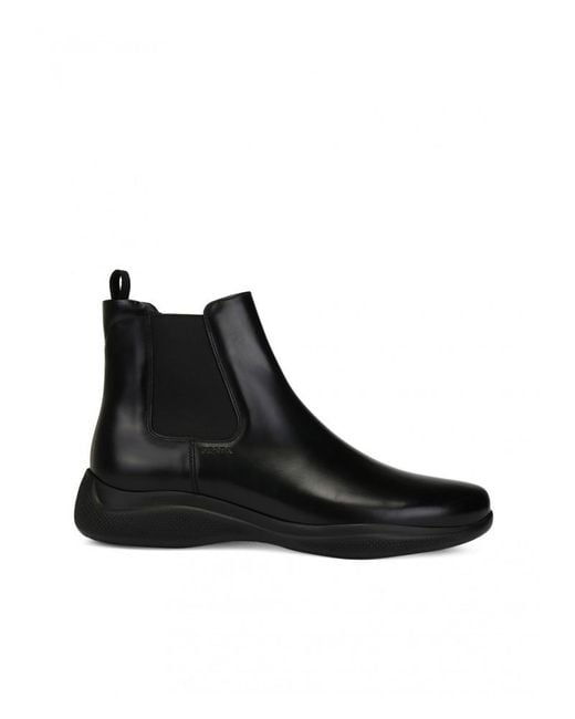 Prada Black Toblach Chelsea Boots for men