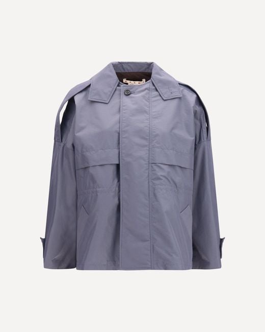 Marni Blue Nylon Jacket