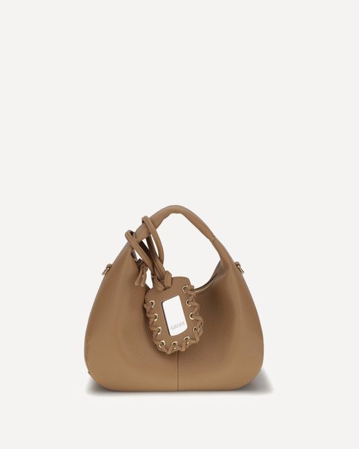 Ganni Natural Hobo Handbag