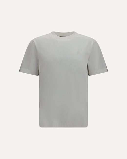 Burberry Gray Two-Tone Jwear T-Shirt for men