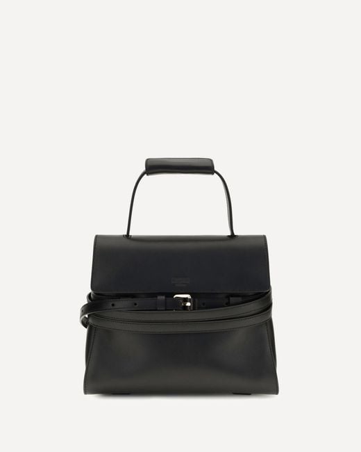 Moschino Black Buckle Shoulder Bag