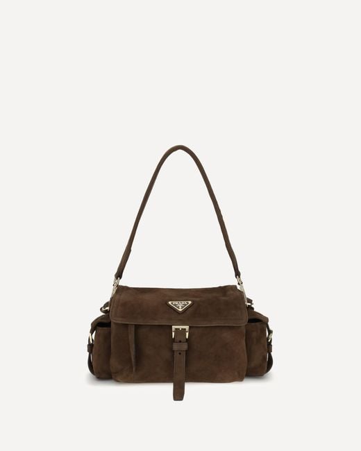 Borsa A Spalla Explore Media di Prada in Brown